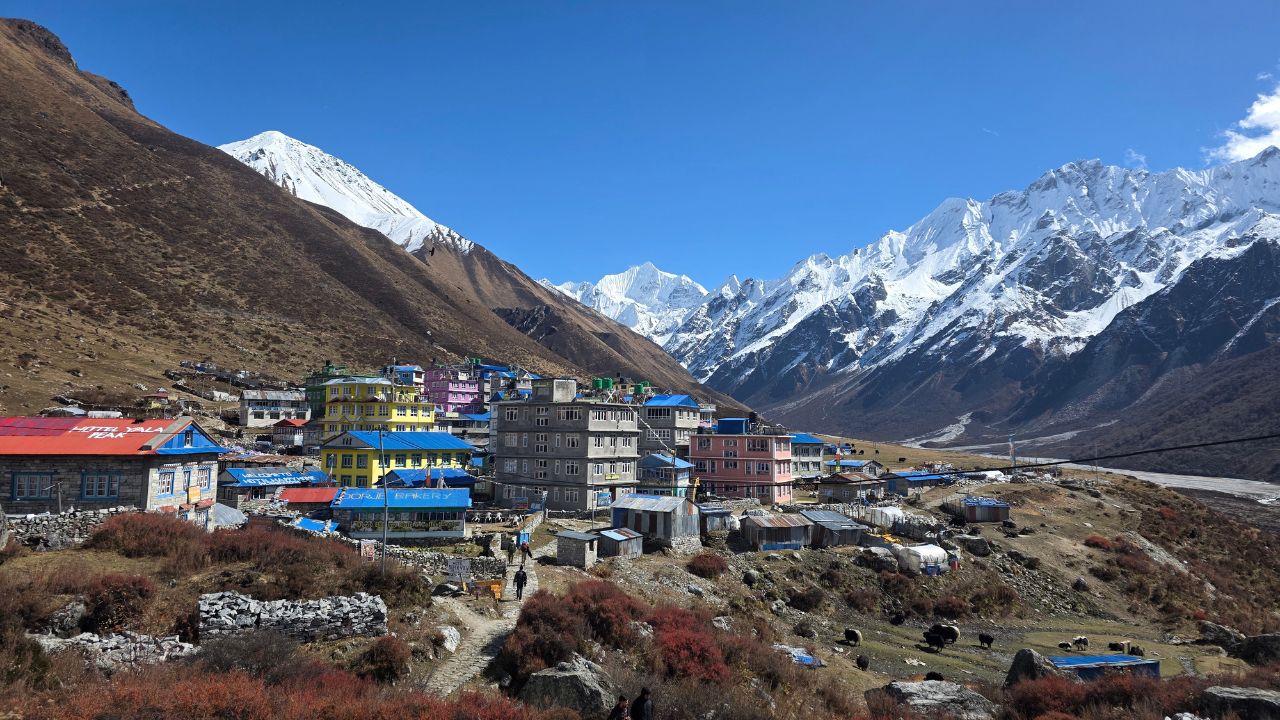 Kyanjin Gompa at 3,870 m