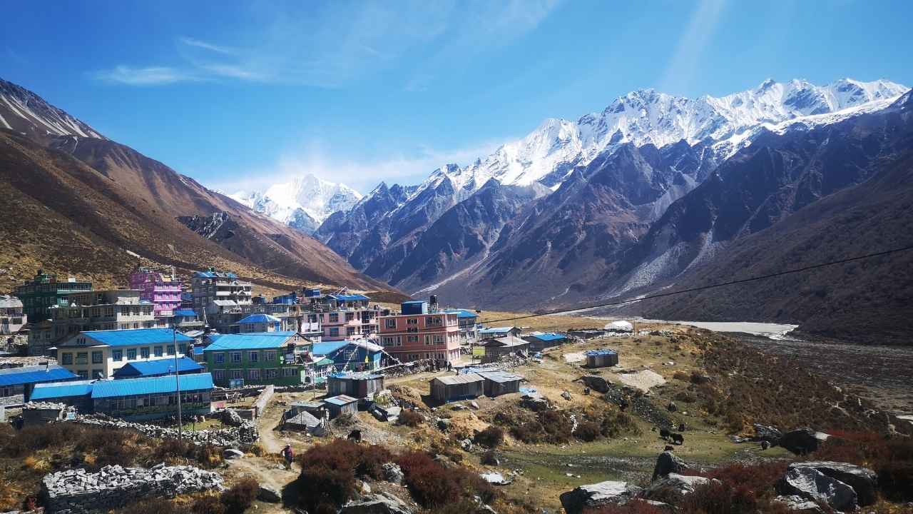 Langtang Lirung and Mountain Views